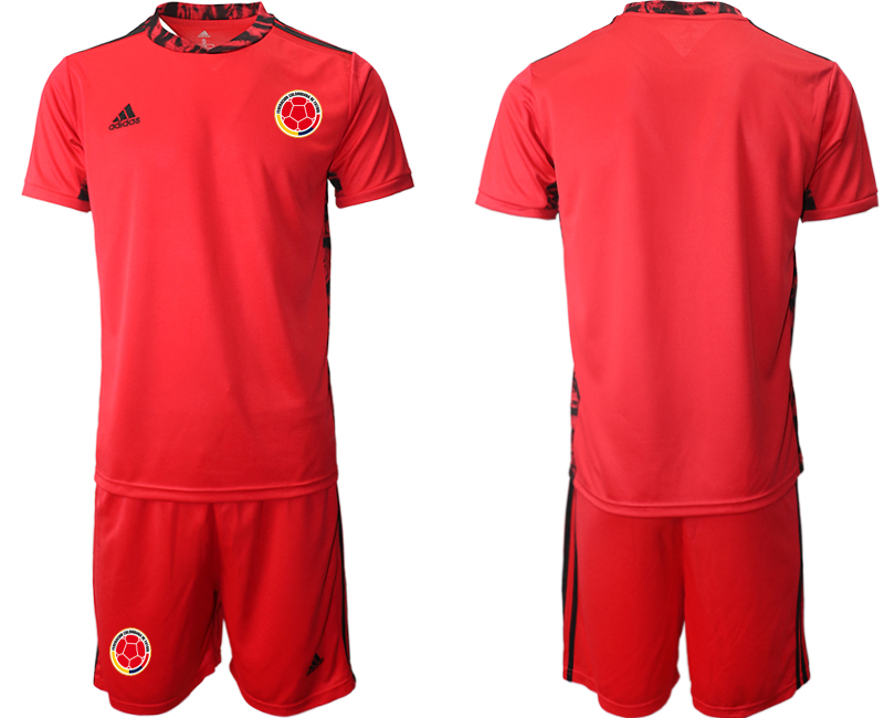 Men 2020-2021 Season National team Colombia goalkeeper red Soccer Jersey1